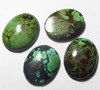 19x25 - 21x27 MM Huge size - Natural TIBETIAN TOURQUISE - Oval Shape Cabochon - Old Looking Pattern Rare to get - 4pcs